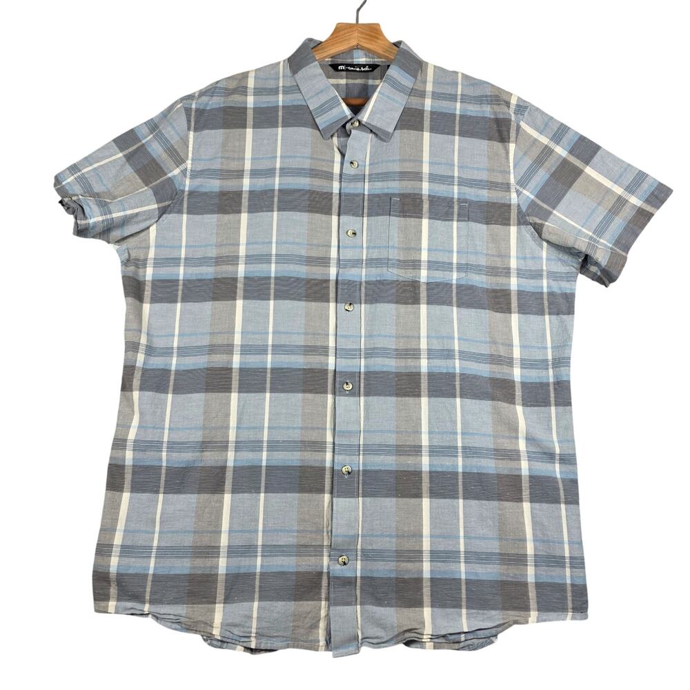 Travis Mathew Ukulele Serenade Plaid Button Up Shirt